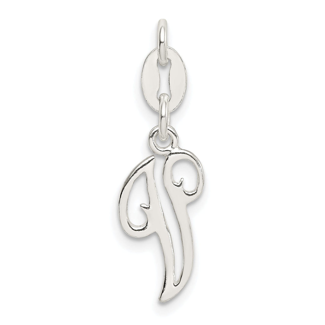 Sterling Silver Chain SlideV Charm Pendant