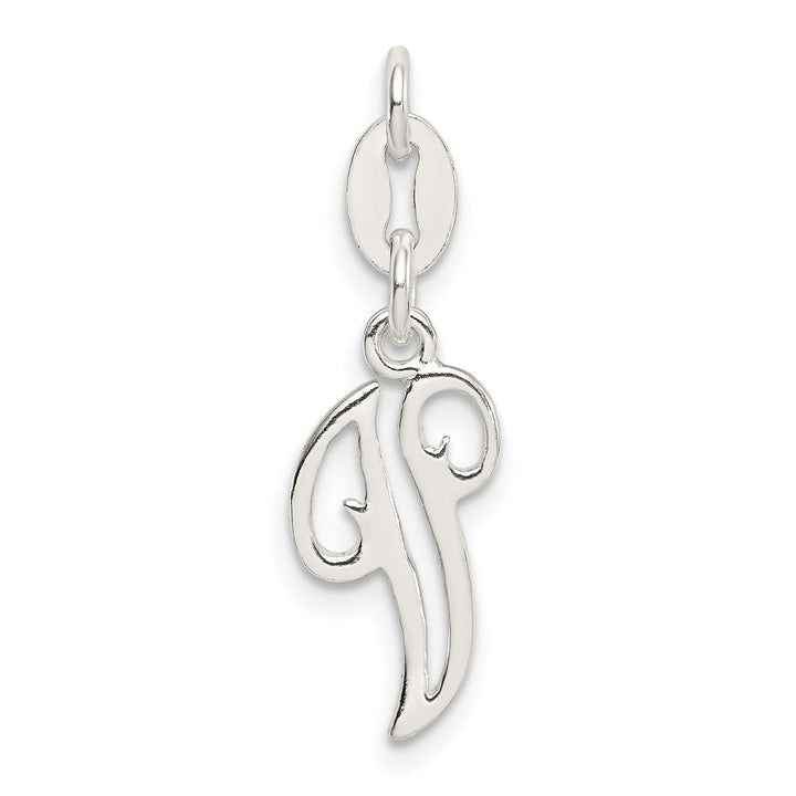 Sterling Silver Chain SlideV Charm Pendant