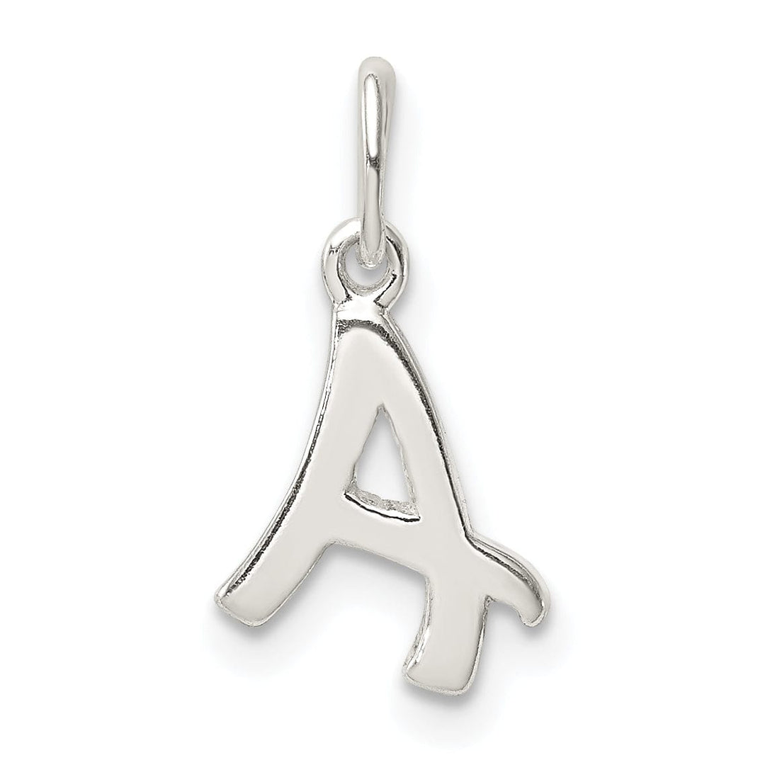 Sterling Silver Chain Slide Initial A Pendant
