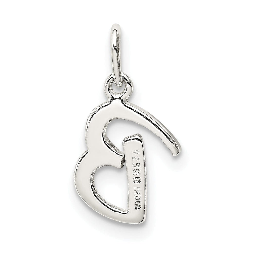Sterling Silver Chain Slide Initial B Pendant