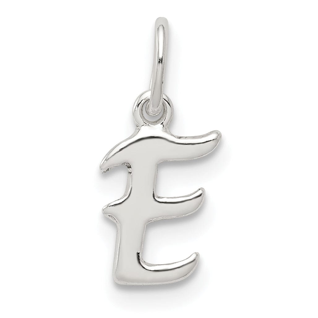 Sterling Silver Chain Slide Initial E Pendant