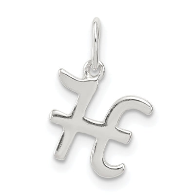 Sterling Silver Chain Slide Initial H Pendant at $ 3.21 only from Jewelryshopping.com