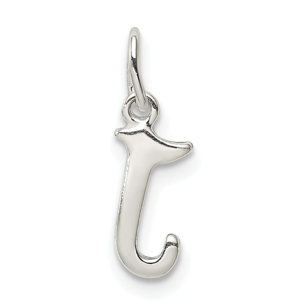 Sterling Silver Chain Slide Initial J Pendant