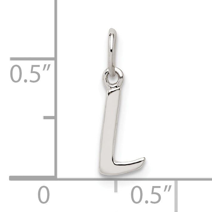 Sterling Silver Chain Slide Initial L Pendant