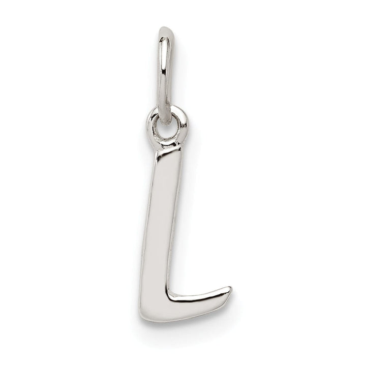 Sterling Silver Chain Slide Initial L Pendant