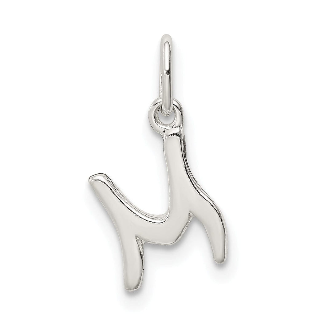 Sterling Silver Chain Slide Initial M Pendant