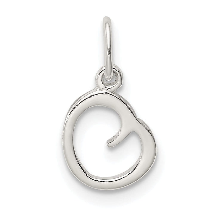 Sterling Silver Chain Slide Initial O Pendant