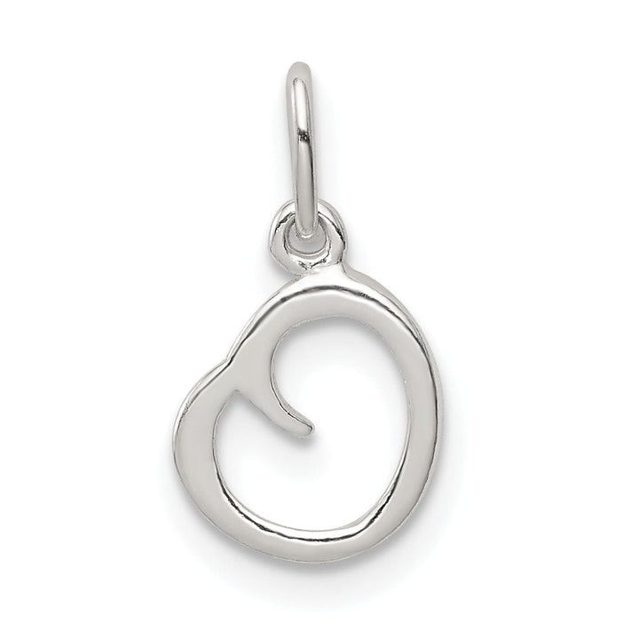 Sterling Silver Chain Slide Initial O Pendant