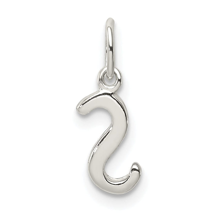 Sterling Silver Chain Slide Initial S Pendant