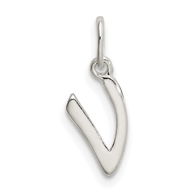 Sterling Silver Chain Slide Initial V Pendant at $ 3.07 only from Jewelryshopping.com