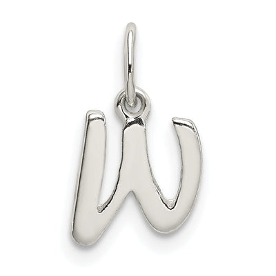 Sterling Silver Chain Slide Initial W Pendant at $ 3.3 only from Jewelryshopping.com