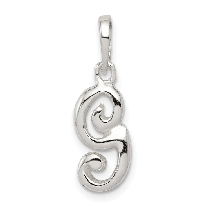 Sterling Silver Polished Initial G Pendant