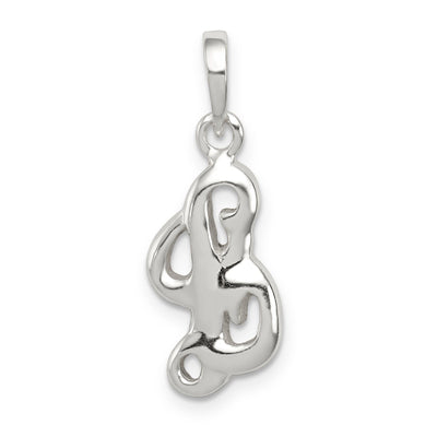 Sterling Silver Polished Initial L Pendant at $ 14.2 only from Jewelryshopping.com