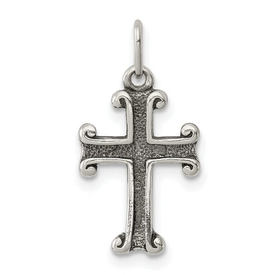 Sterling Silver Antiqued Finish Cross Pendant at $ 6.38 only from Jewelryshopping.com