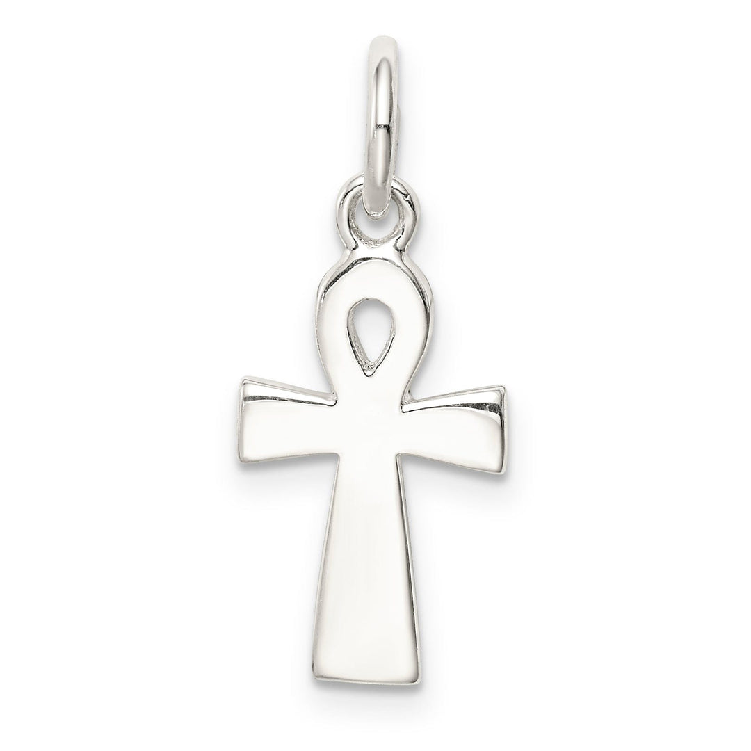 Sterling Silver Enamel Ankh Cross Pendant