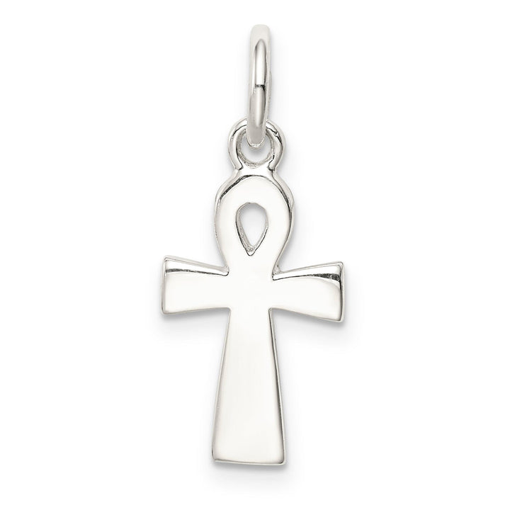 Sterling Silver Enamel Ankh Cross Pendant