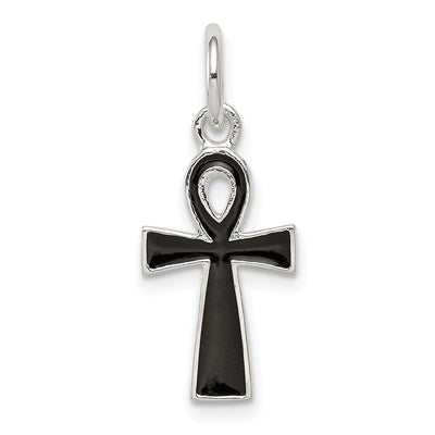 Sterling Silver Enamel Ankh Cross Pendant at $ 9.28 only from Jewelryshopping.com
