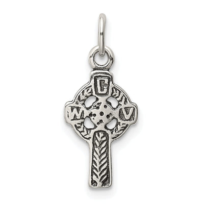 Silver Polished Antiqued Celtic Cross Pendant at $ 4.12 only from Jewelryshopping.com