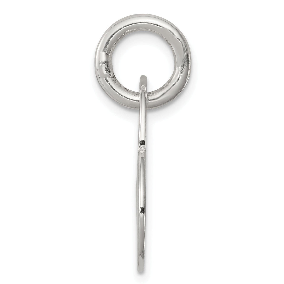 Sterling Silver Polished Cut Out Heart Pendant