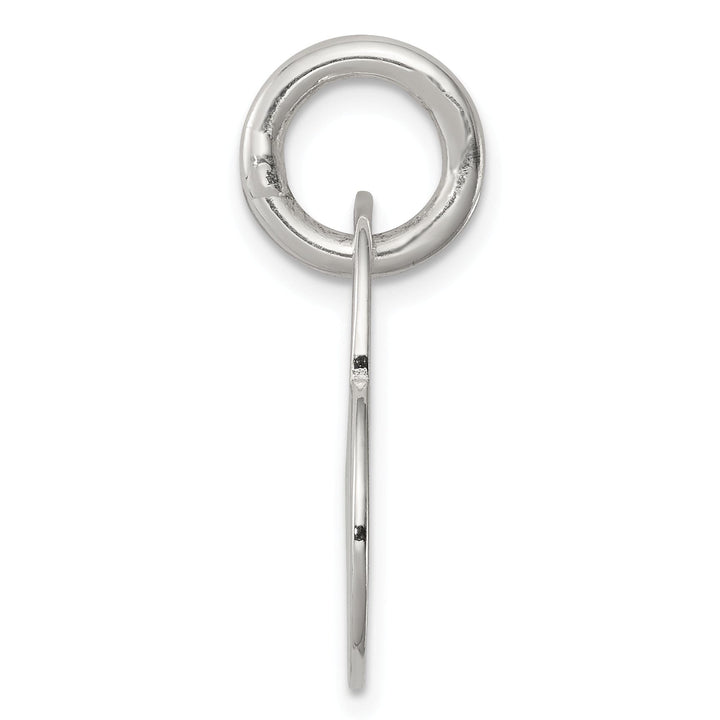 Sterling Silver Polished Cut Out Heart Pendant
