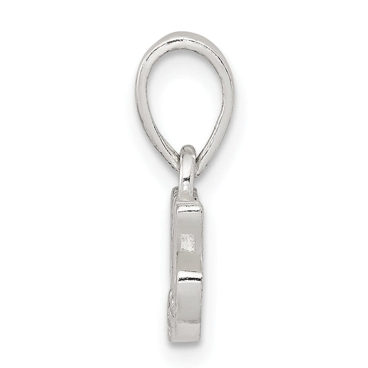 Sterling Silver Polished C.Z Mom Pendant