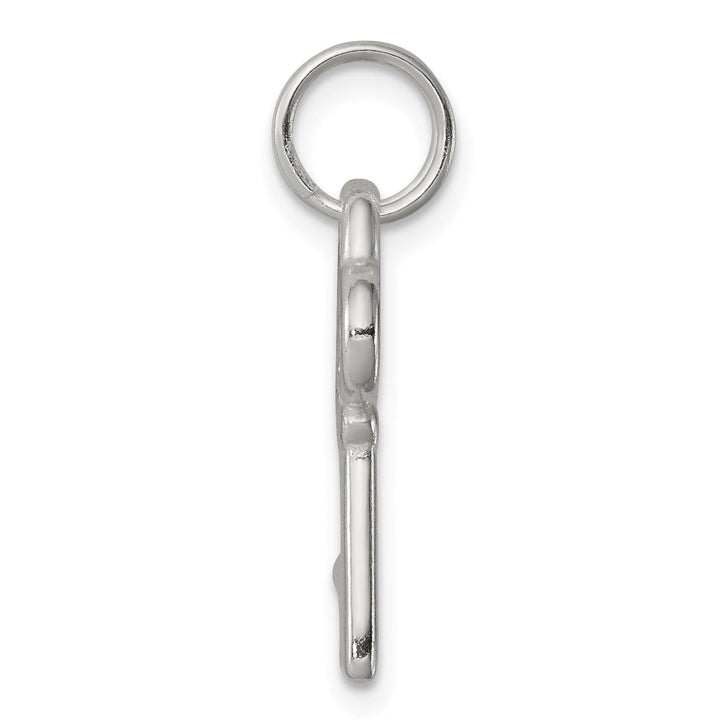 Sterling Silver Polished Key Charm Pendant