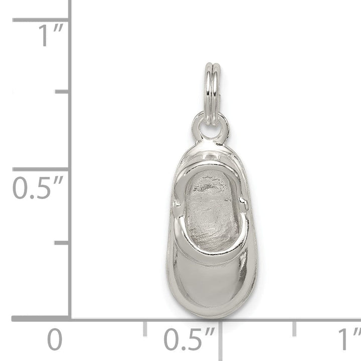 Sterling Silver Polished Finish Shoe Charm