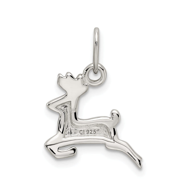 Sterling Silver Running Deer Charm Pendant