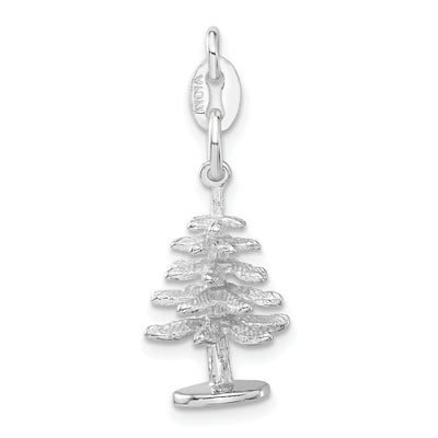 Sterling Silver Polished Tree Charm Pendant at $ 8.4 only from Jewelryshopping.com