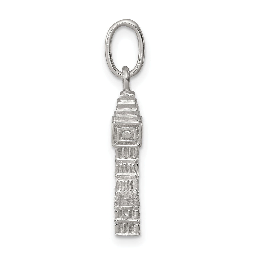 Sterling Silver Polished Finish Big Ben Charm