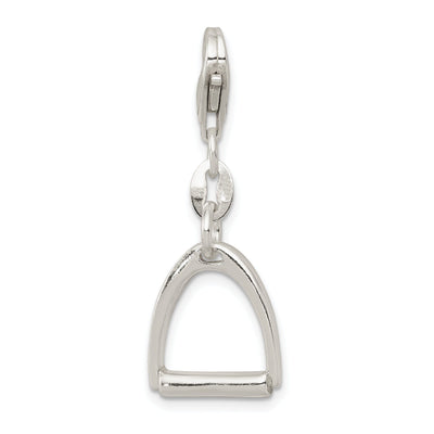 Silver Small Polish Finish Horse Stirrup Charm at $ 13.42 only from Jewelryshopping.com