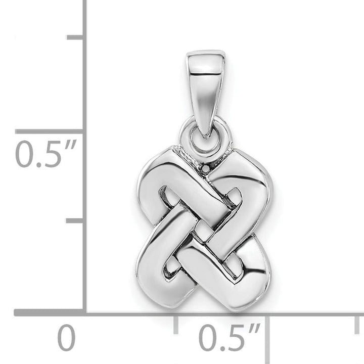 Silver Polished Finish Celtic Knot Charm