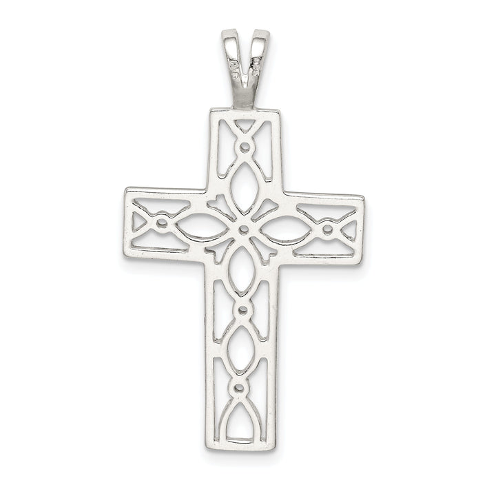 Sterling Silver Chain Slide Latin Cross Pendant