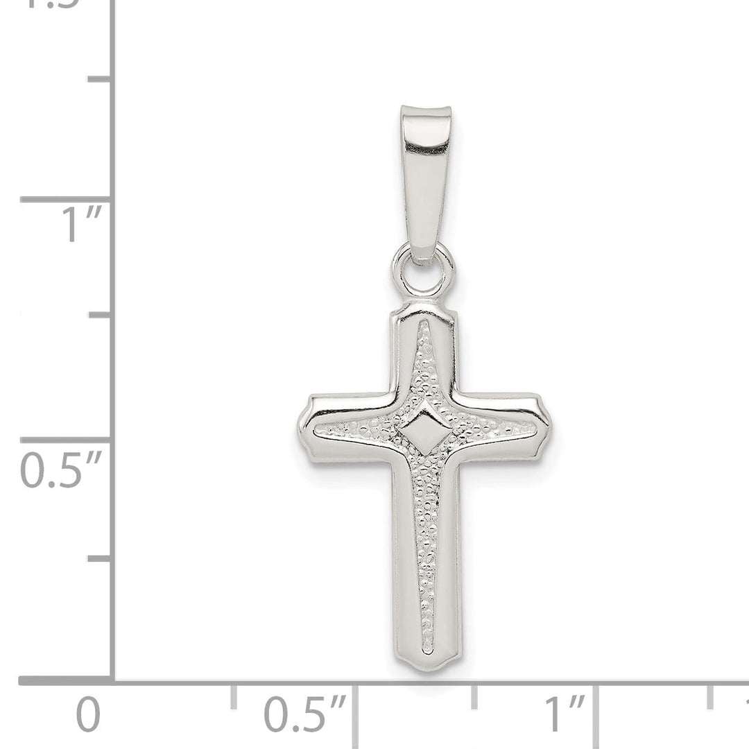 Sterling Silver Polished Latin Cross Pendant