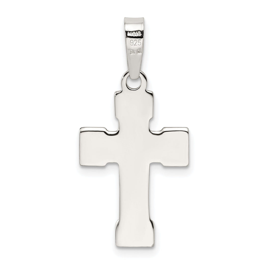 Sterling Silver Polished Finish Cross Pendant