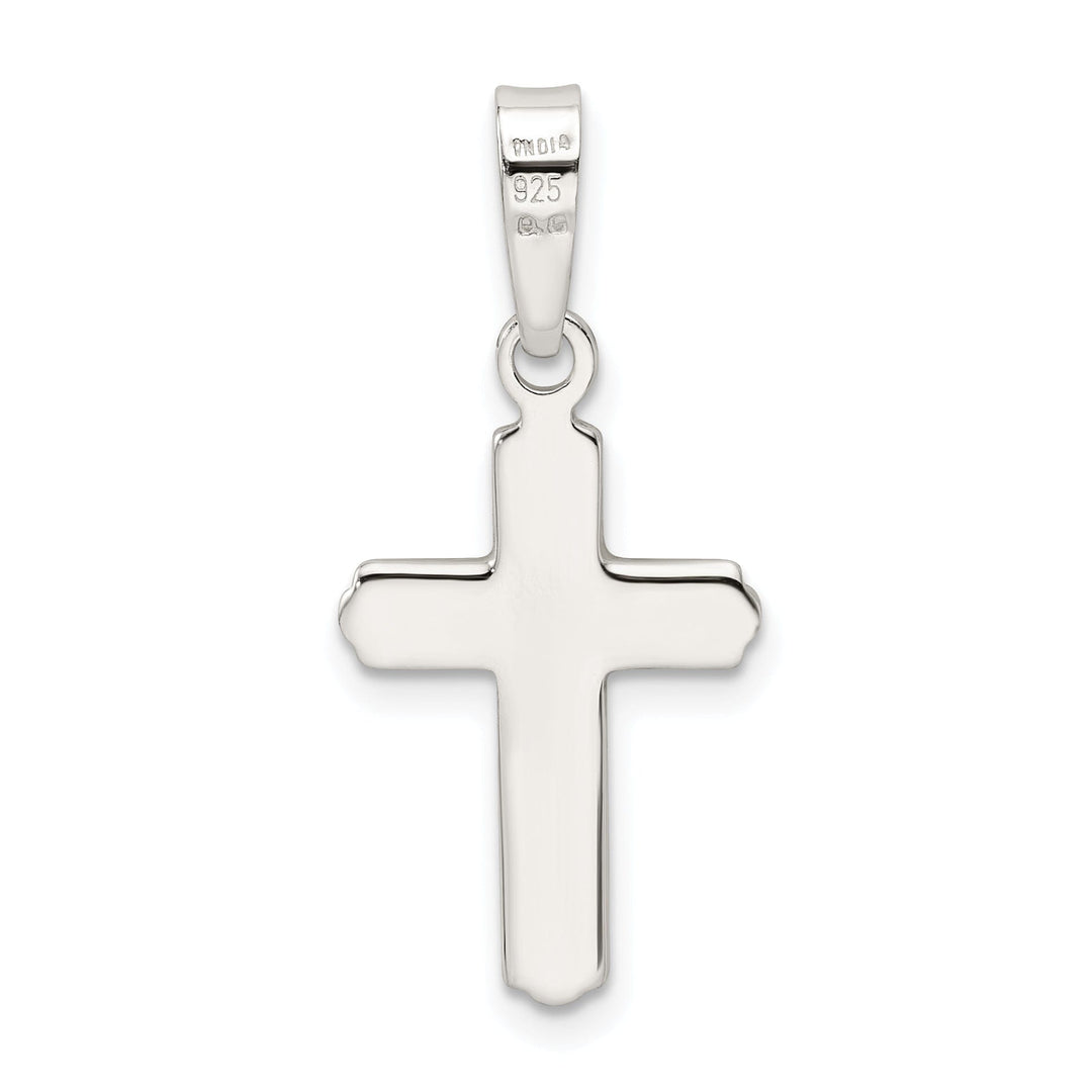 Sterling Silver Polished Finish Cross Pendant