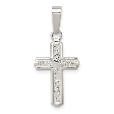 Sterling Silver Polished Finish Cross Pendant at $ 10.77 only from Jewelryshopping.com