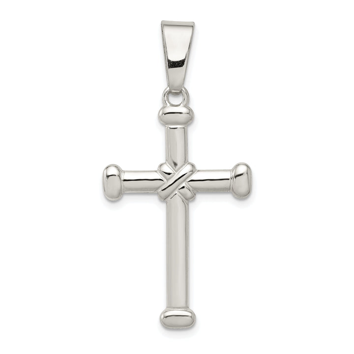 Sterling Silver Polished Finish Cross Pendant