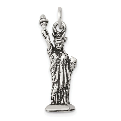 Silver Antiqued 3-D Statue of Liberty Charm at $ 21.4 only from Jewelryshopping.com