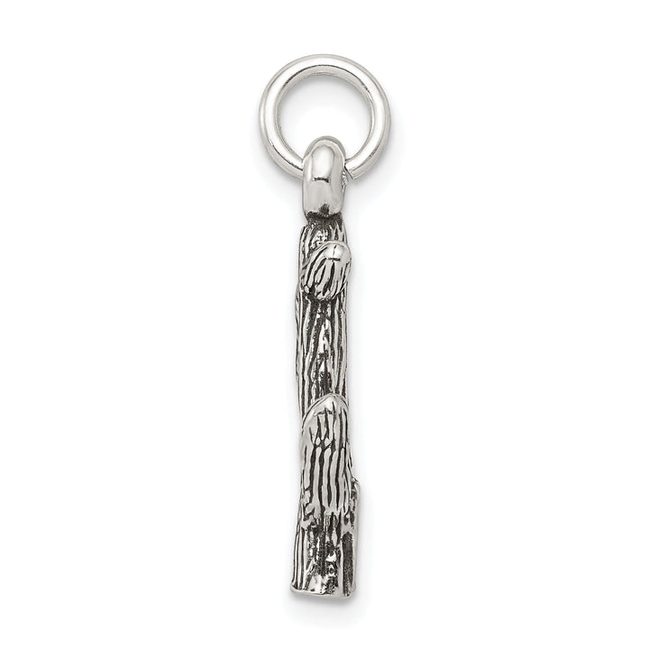 Solid Sterling Silver Antiqued 3-D Cactus Charm