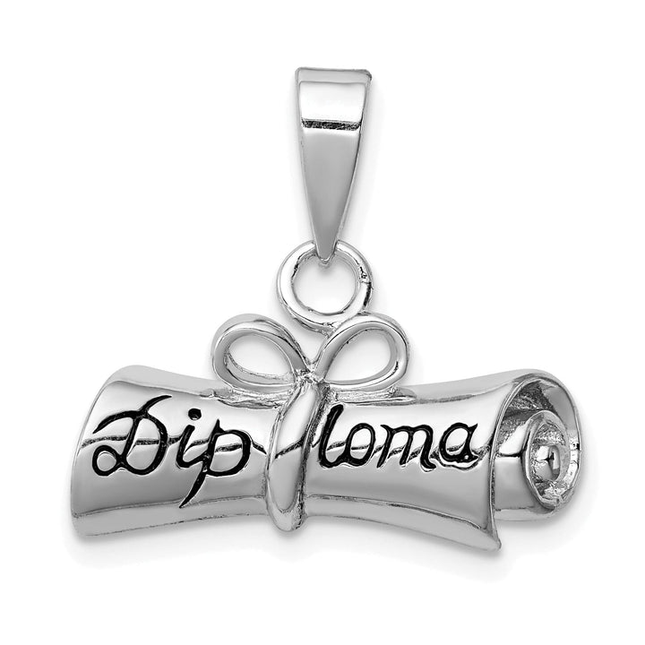 Sterling Silver Rolled-Up Diploma Charm