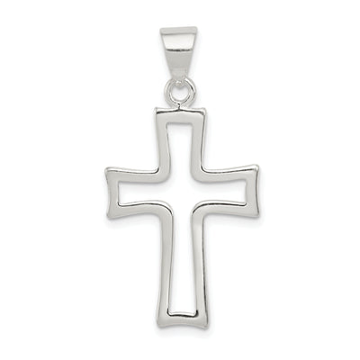 Sterling Silver Fleur de lis Cross Pendant at $ 13.13 only from Jewelryshopping.com