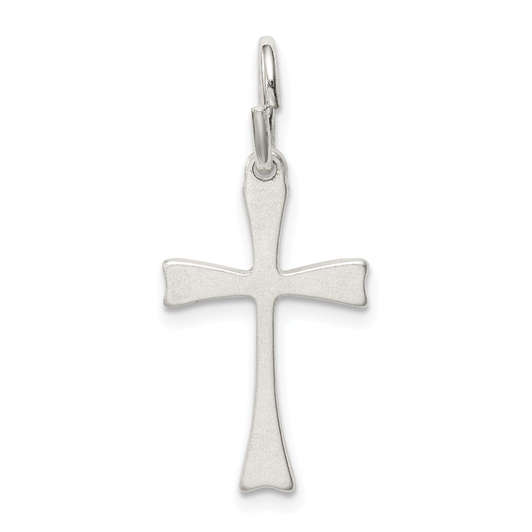 Sterling Silver Fleur de lis Cross Pendant