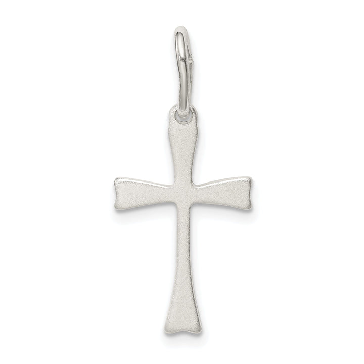 Sterling Silver Fleur de lis Cross Pendant