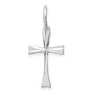Sterling Silver Fleur de lis Cross Pendant at $ 4.68 only from Jewelryshopping.com