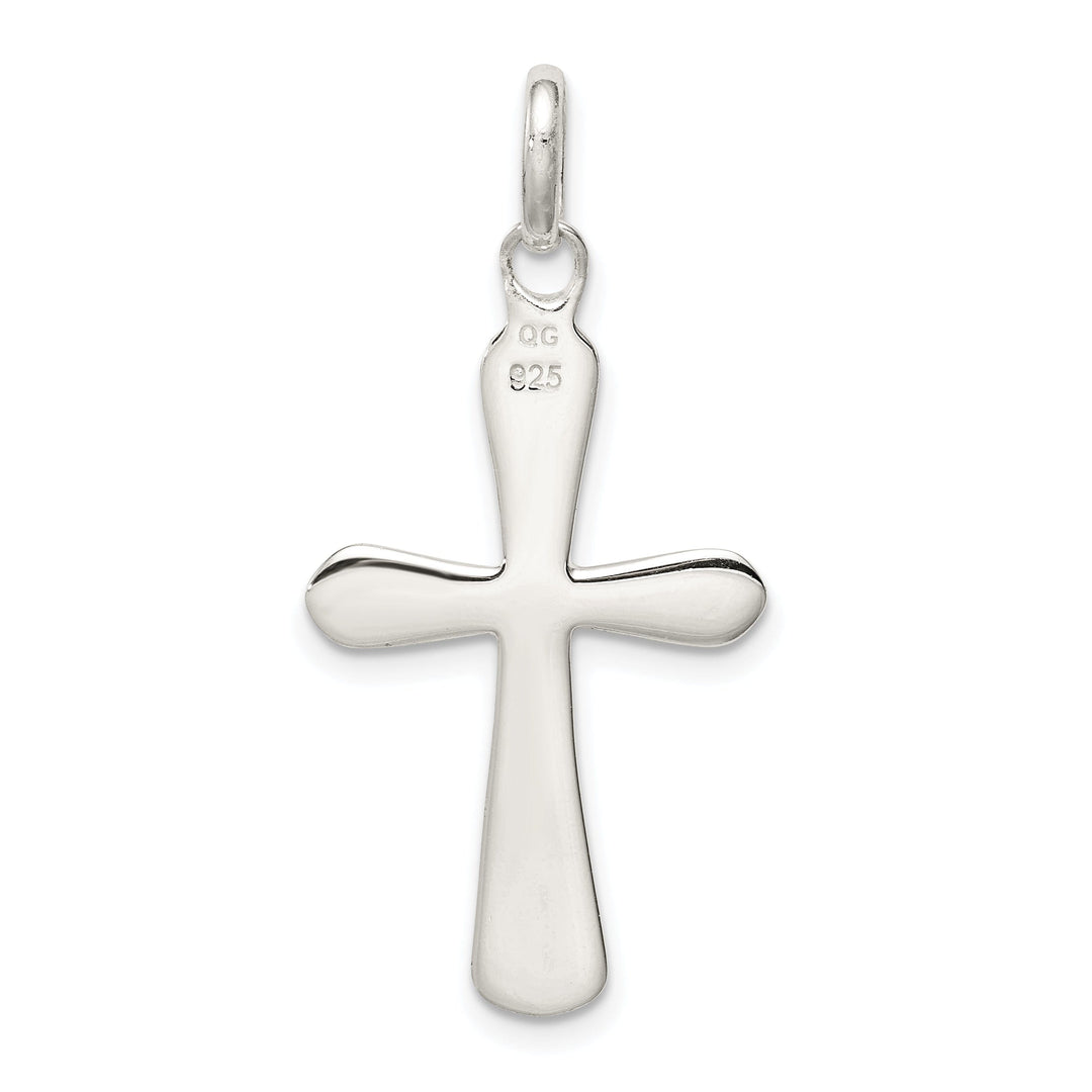 Sterling Silver Fleur De Lis Cross Pendant