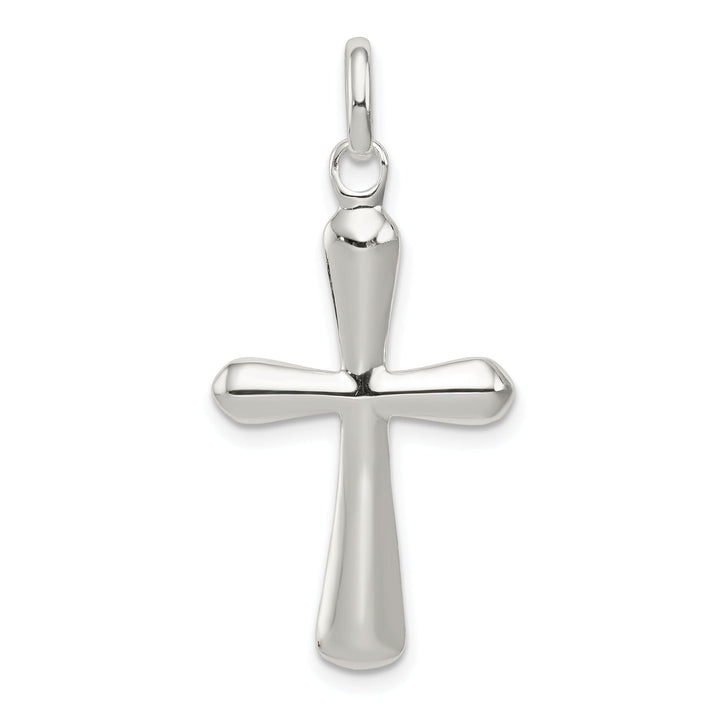 Sterling Silver Fleur De Lis Cross Pendant