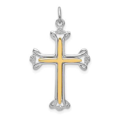 Sterling Silver Polished Budded Cross Pendant at $ 29.99 only from Jewelryshopping.com