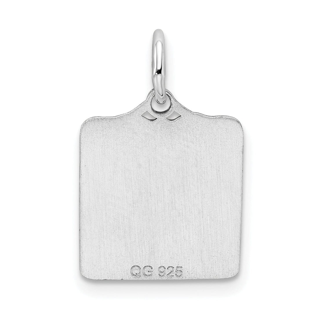 925 Sterling Silver Blue Birth Certificate Pendant