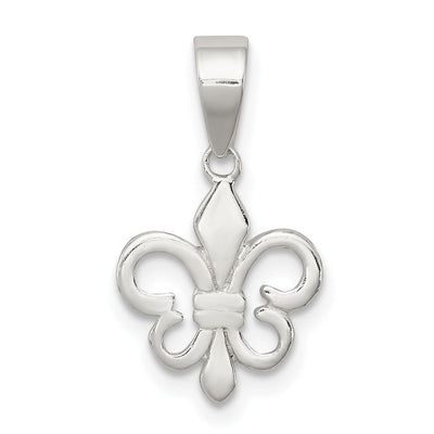 Silver Polished Finish Fleur De Lis Charm at $ 7.69 only from Jewelryshopping.com